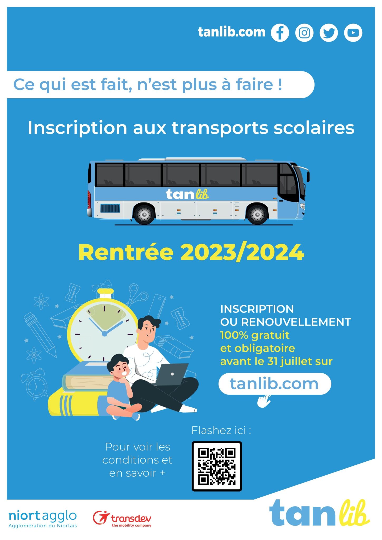 Inscription aux transports scolaires 2023/2024 Mauzé sur le Mignon Inscription aux transports scolaires 2023/2024 Mauzé sur le Mignon